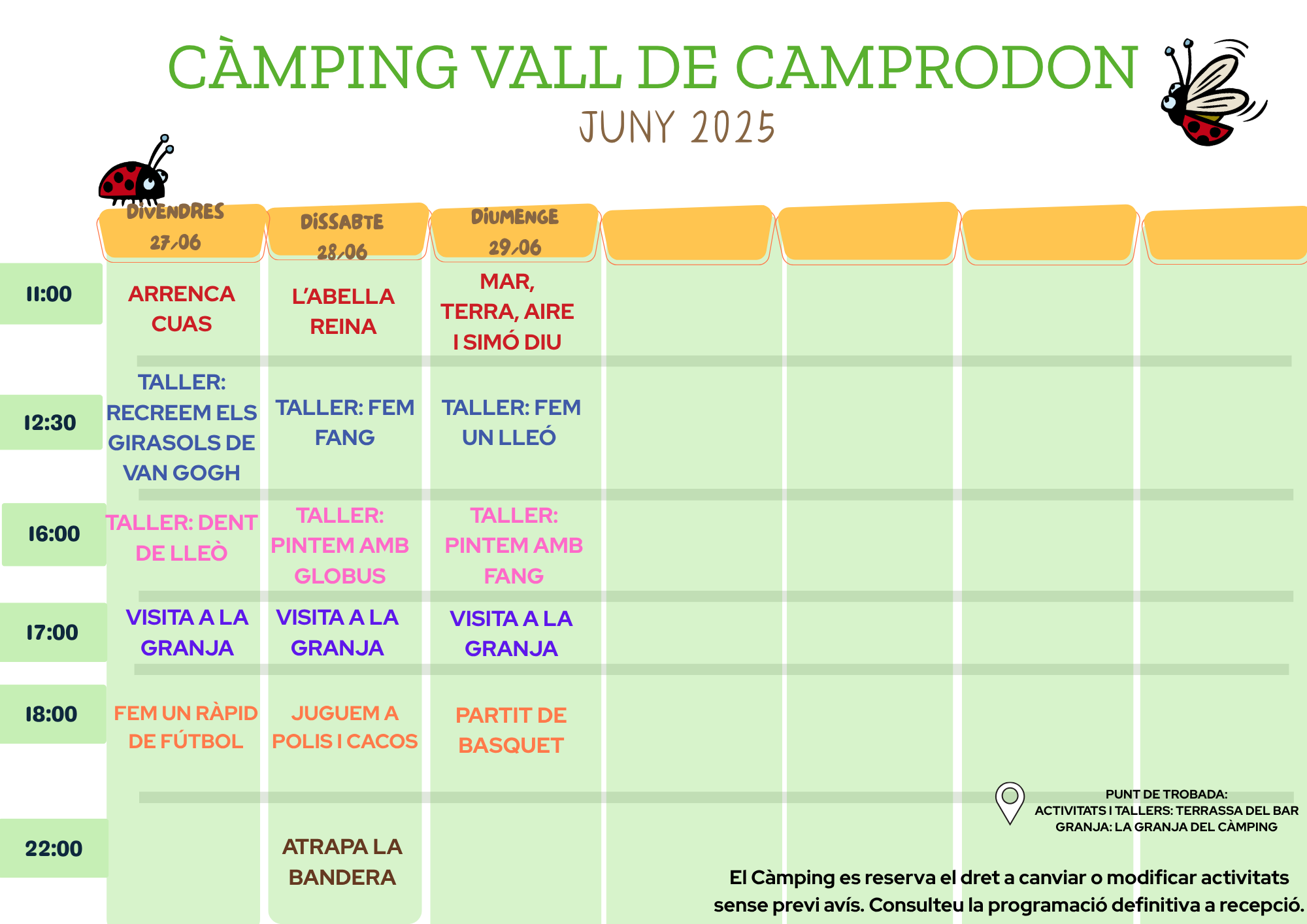 ACTVITATS FINDE